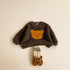 Cute winter plush bear sweater suit